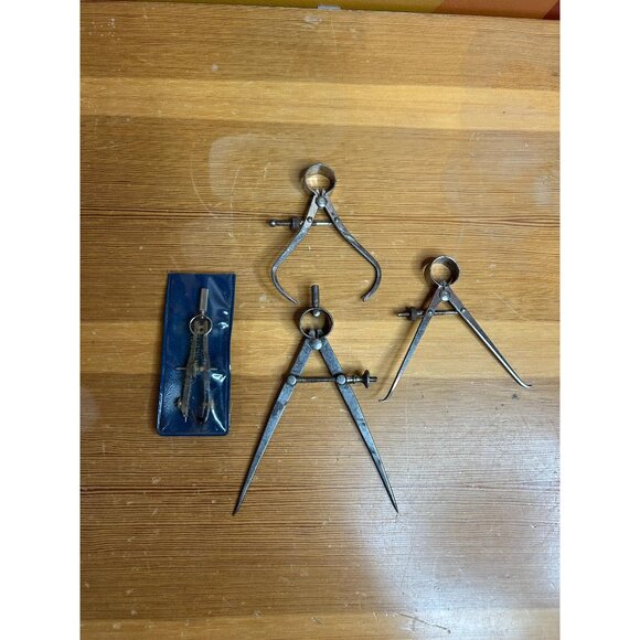 Vintage metal calliper instruments measuring seating tool maker gift - Picture 1 of 2